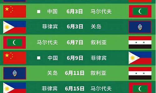 国足世预赛赛程时间几点_国足世预赛赛程6月7日几点